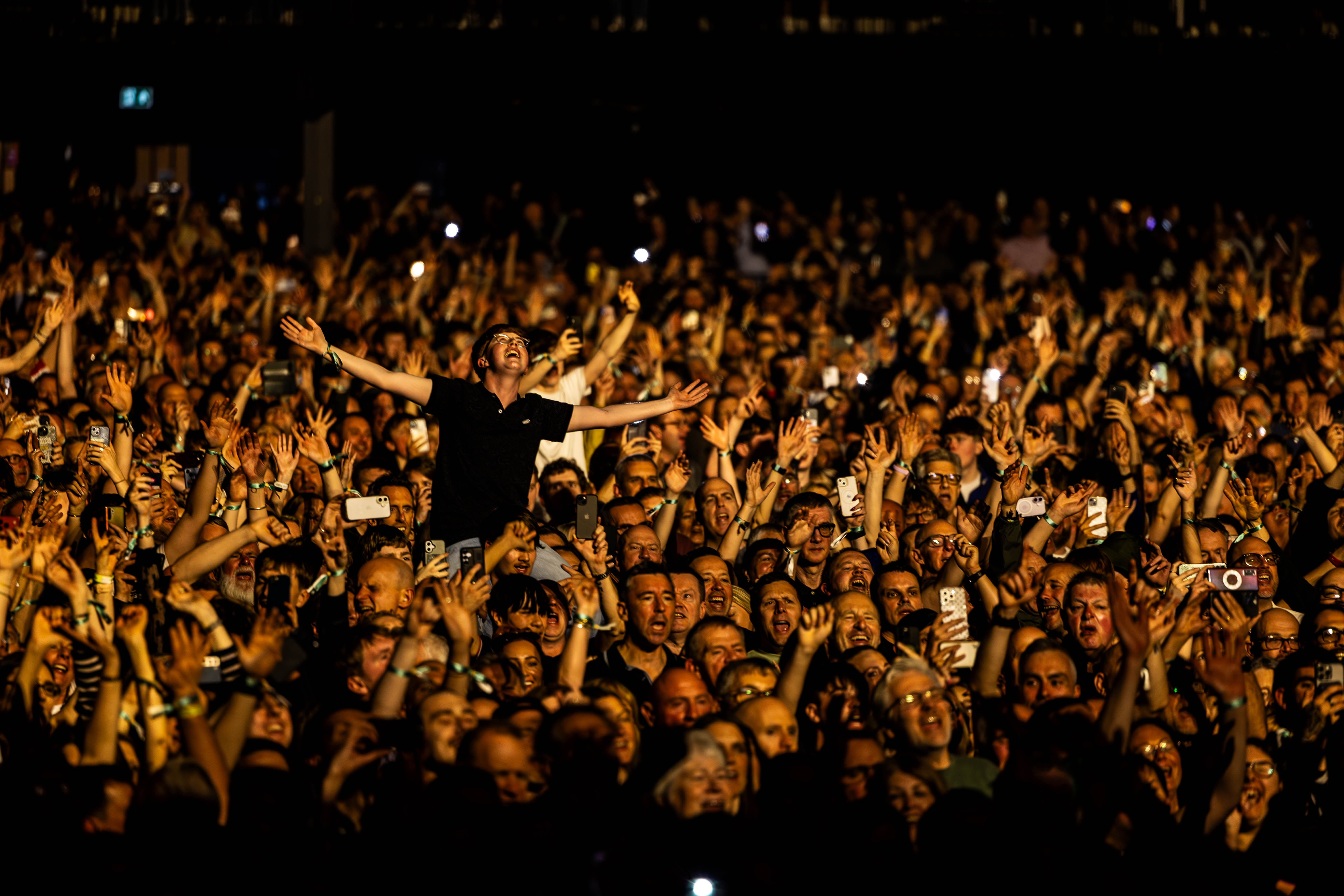 James fans at a live show